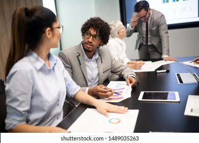 Group Successful Business People Work Office Stock Photo 1489035263 ...