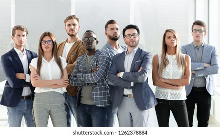 group of successful young people. - Shutterstock ID 1262378884