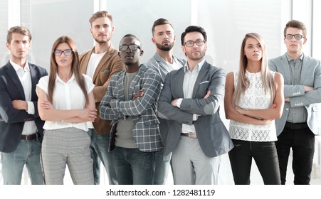 group of successful young people. - Shutterstock ID 1282481119