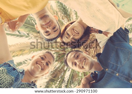 Similar – Group of people in swimsuit having funoutdoors