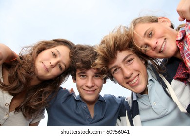 Group Of Teens After School