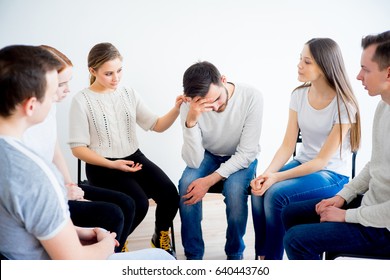 Group therapy in session