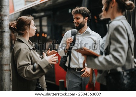 Similar – Image, Stock Photo Bus connection city bus