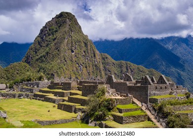 Group Of The Three Doorways,Panoramic View Of Machu Picchu, Cusco, Peru.