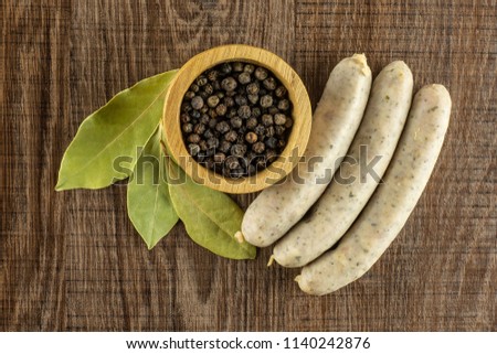 Similar – Image, Stock Photo Bavarian veal sausage with pretzel