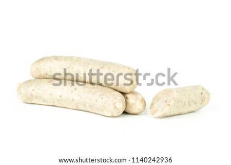 Similar – Image, Stock Photo Bavarian veal sausage with pretzel