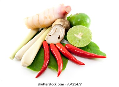 Group Of Tomyum(Thai Food) Seasoning Ingredients