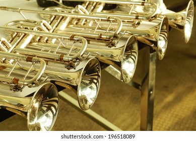 Group Of Trumpets.