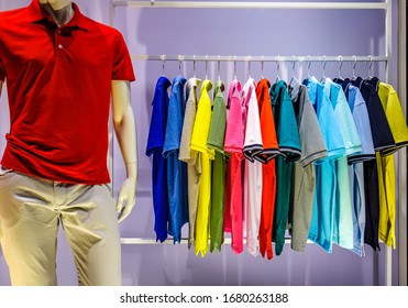 Group Of Typical Polo Shirts