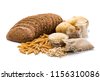grain foods isolated