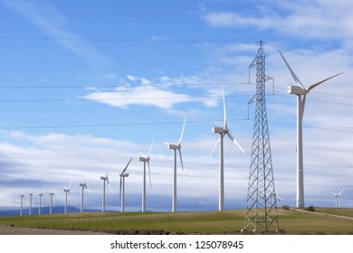 Windmühlen für die Erzeugung erneuerbarer Energien