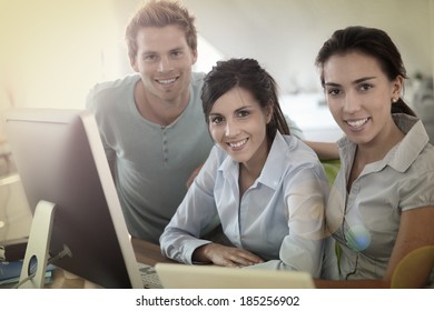 Group Of Young Adults In Business Training