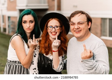 Group Of Young Adults Hanging Out