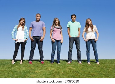 Group Of Young Adults Or Teenagers