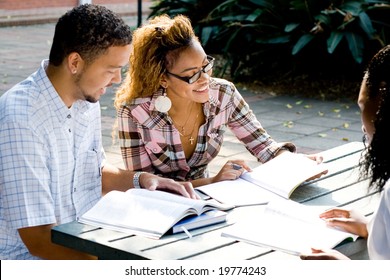 Group Of Young African College Students