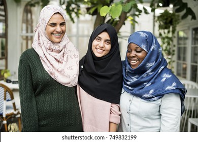 A Group Of Young Muslim Women