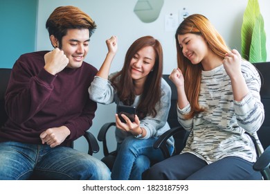 Group Young People Having Fun Celebrating Stock Photo 1823187593 ...