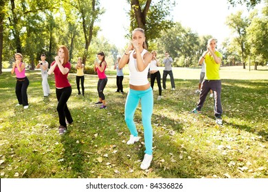 Group Young People Having Kick Boxing Stock Photo (Edit Now) 84336826