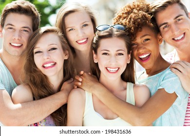 Group Of Young People Smiling