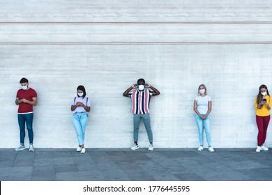 Group Young People Waiting Going Inside Stock Photo 1776445595 ...