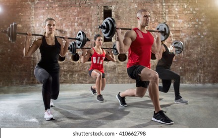 Group Of Young People Workout 