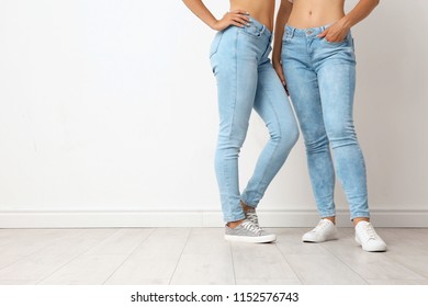 Group Young Women Jeans Near Light Stock Photo 1152576743 | Shutterstock