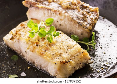 Grouper Fillet Fried With Herbs