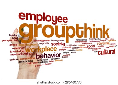 Groupthink Concept Word Cloud Background