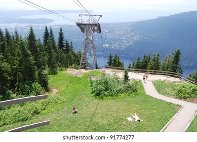 Grouse Mountain Top In North Vancouver , Canada