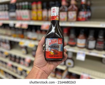 Grovetown, Ga USA - 05 28 22: Retail Store Hand Holding Mrs Dash Marinade