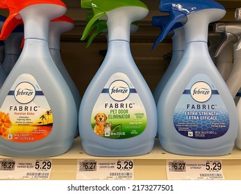 Grovetown, Ga USA - 06 10 22: Febreze Fabric Freshener Variety And Price