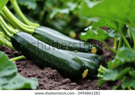 Growing zucchini in a home garden