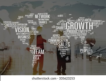 Growth Sales Vision Team Network Idea People Concept