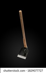 Grub Hoe Or Grab Hoe, A Garden Or Gardening Tool Equipment Isolated On Black Background With Clipping Path