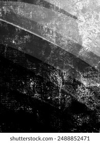 Grudge texture pattern with black and white color poster