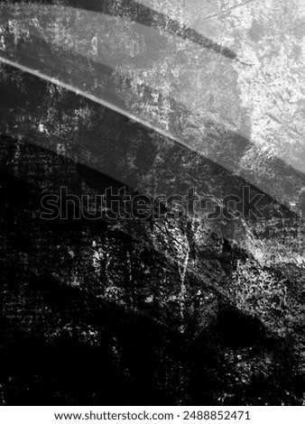 Grudge texture pattern with black and white color poster