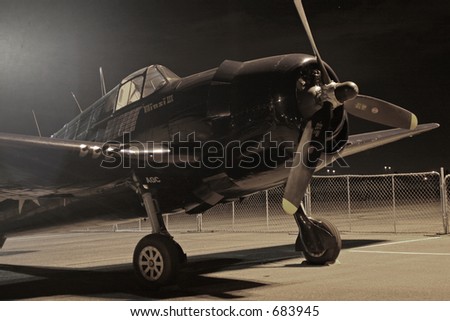 Grumman Hellcat From the Starboard Side, WWI Fighter