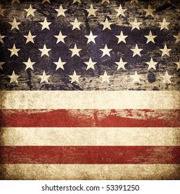 Grunge American Patriotic Theme Background.