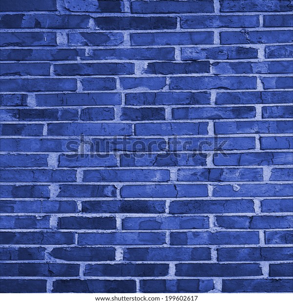 blue brick grunge background