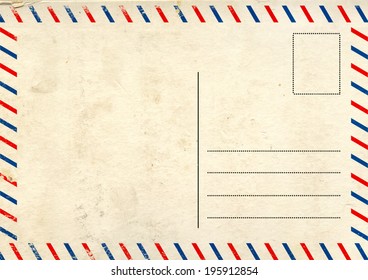 Grunge Background With Retro Post Card Texture