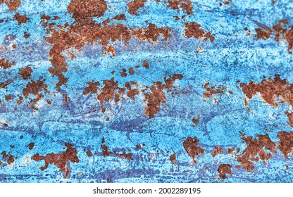 Grunge background, rough painted metal sheet with lots of rust stains, scratches. Rust orange grunge metal sheet background. Abstract grunge dirty backdrop