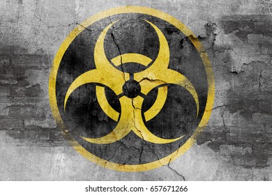 Grunge Biohazard Symbol