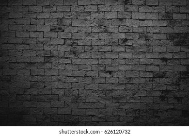 Grunge Black Brick Wall Texture Background Stock Photo 626120732 ...