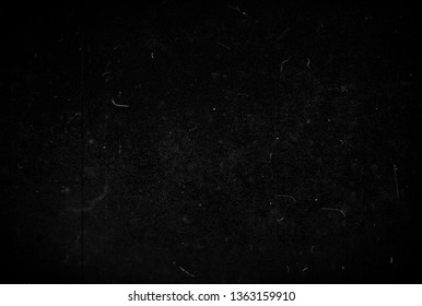 Grunge Black Scratched Background, Old Film Effect, Distressed Scary Texture