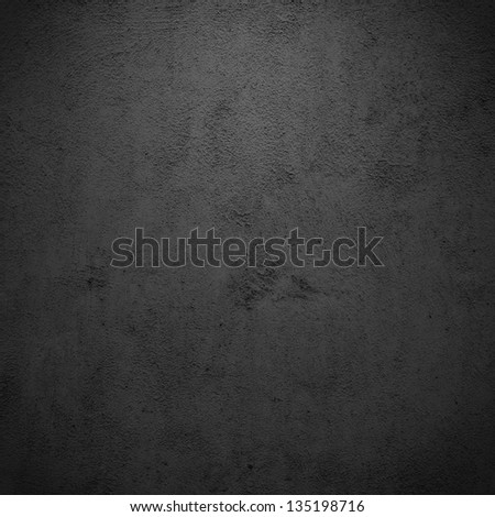 Grunge black/gray plaster or concrete texture or background.
