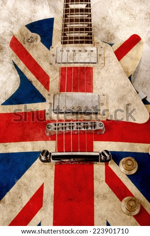 grunge brit pop guitar, vertical