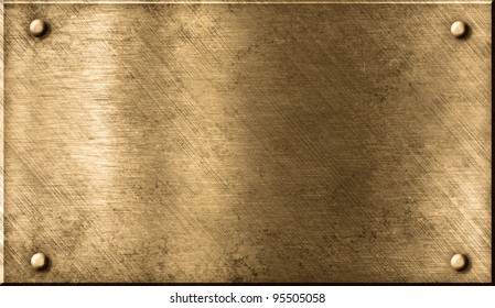 Grunge Bronze Or Brass Metal Background