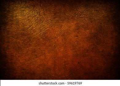 A grunge brown leather used like background