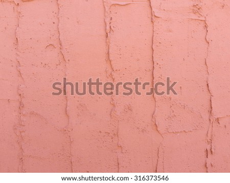 grunge cement wall texture - surface rough red border concrete background