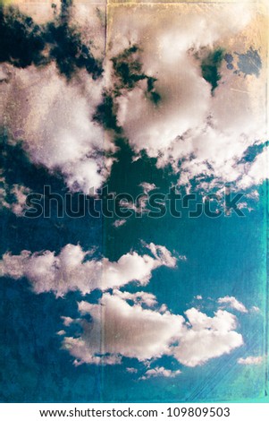 Grunge clouds background